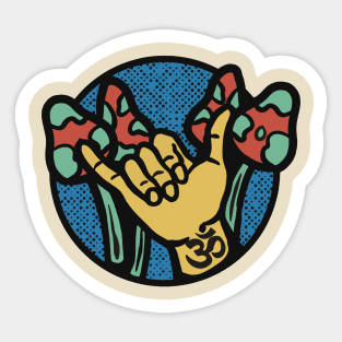 Shaka Shroom Sticker